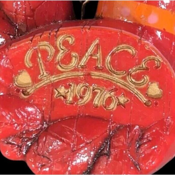 VTG Christmas Ornaments Lot of 6 Bird Dove‎ Heart Rabbits Snow Woman 1976 - 1999 - Picture 15 of 15